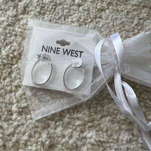 Nine West Silver Hoop Earrings